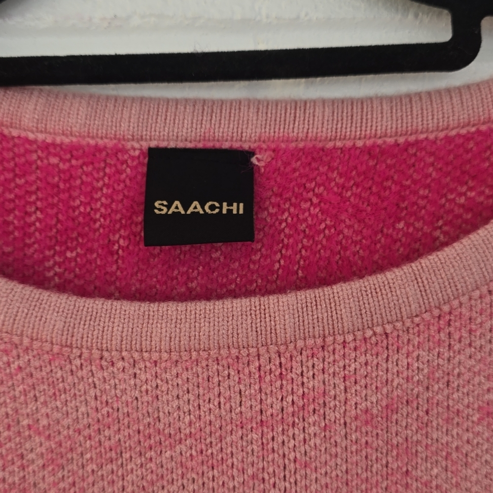Saachi Wispy Heart Tunic Sweater One Size - Picture 4 of 10